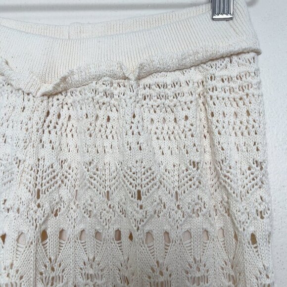 Miou Muse Womens Medium Crochet Pattern Pants - Picture 6 of 14